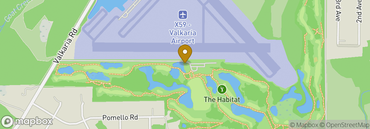 Map location: The Habitat Golf Course
