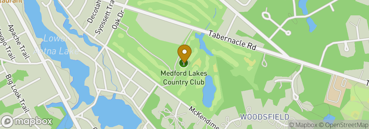 Map location: Medford Lakes Country Club