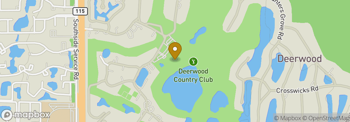 Map location: Deerwood Country Club