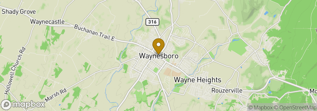 Map location: Waynesboro