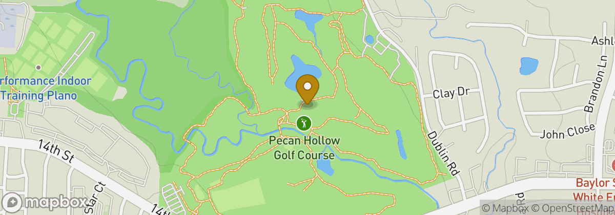 Map location: Pecan Hollow Golf Course