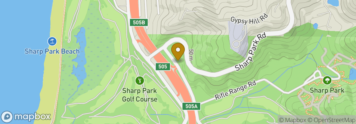 Map location: Sharp Park Golf Course