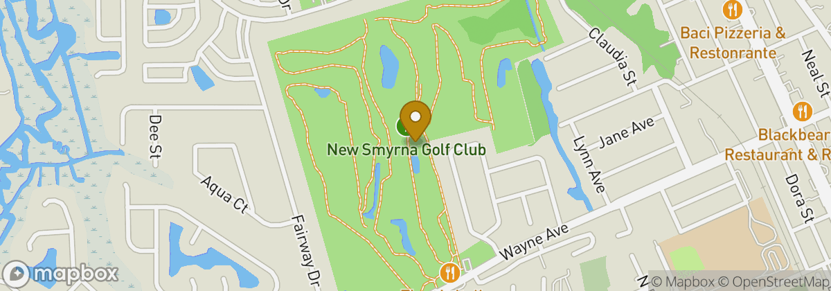 Map location: New Smyrna Golf Club