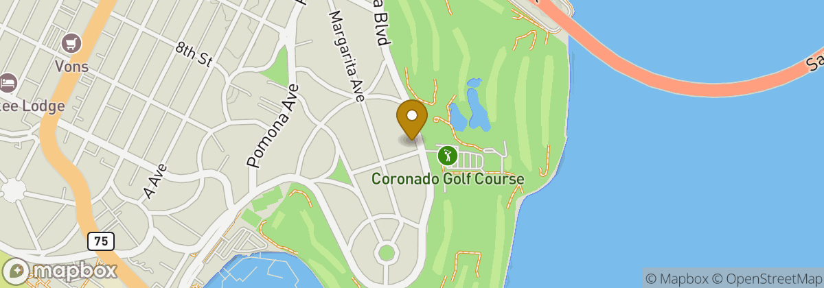 Map location: Coronado Golf Course