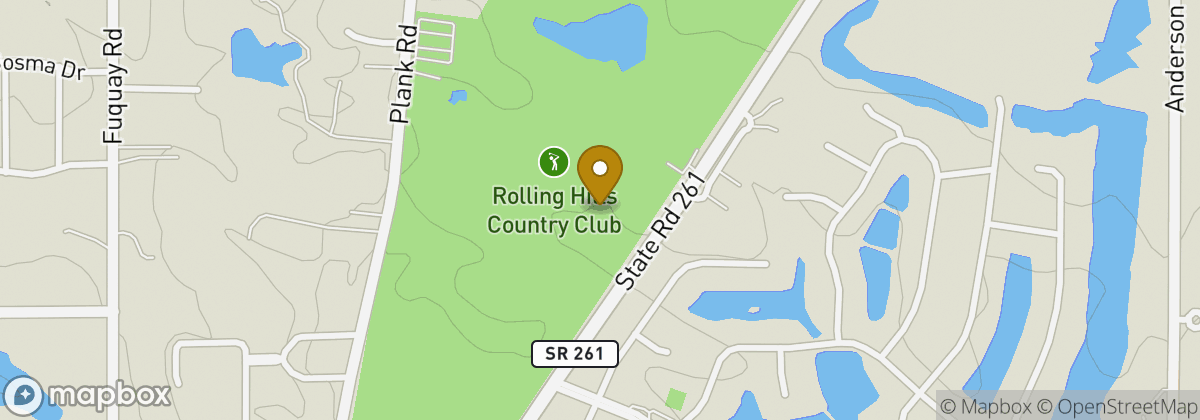Map location: Rolling Hills Country Club