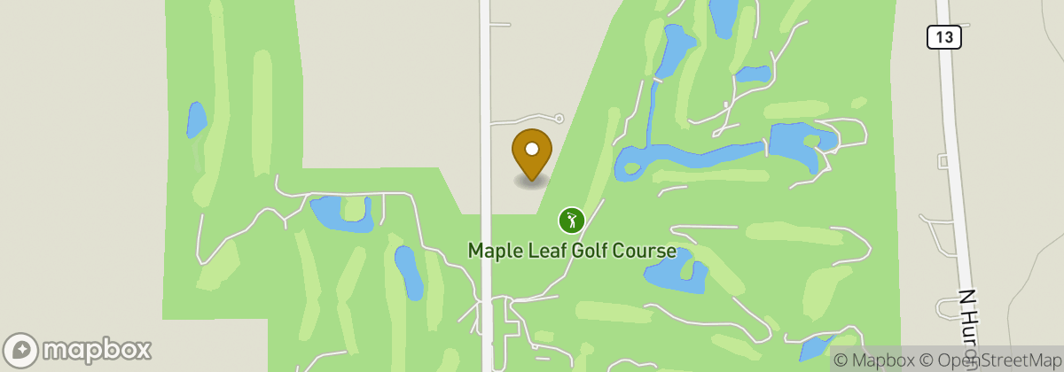 Map location: Maple Leaf Golf Course