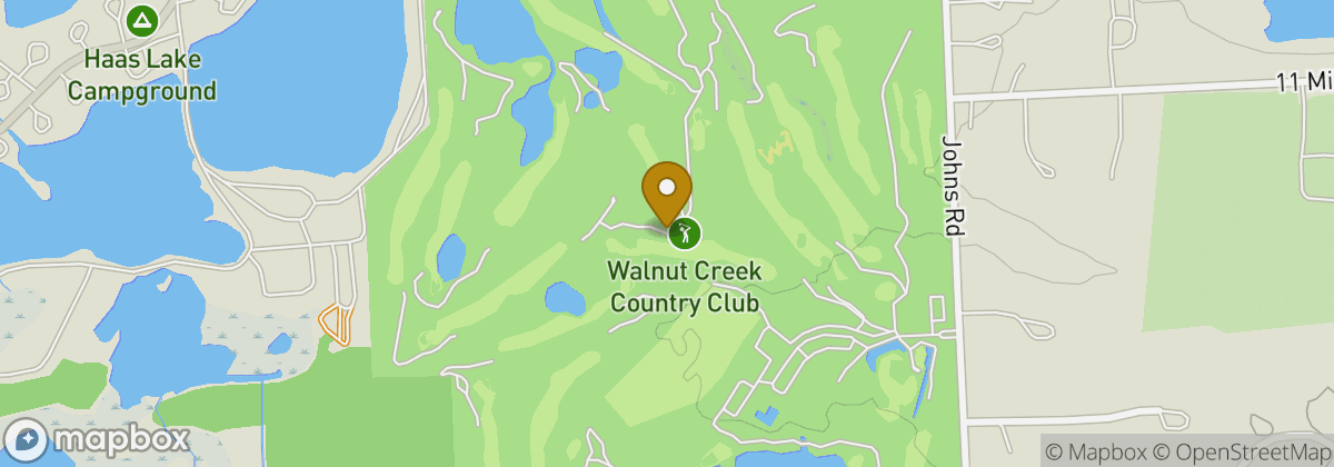 Map location: Walnut Creek Country Club