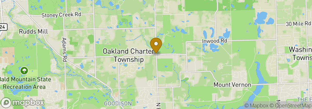 Map location: Oakland Township