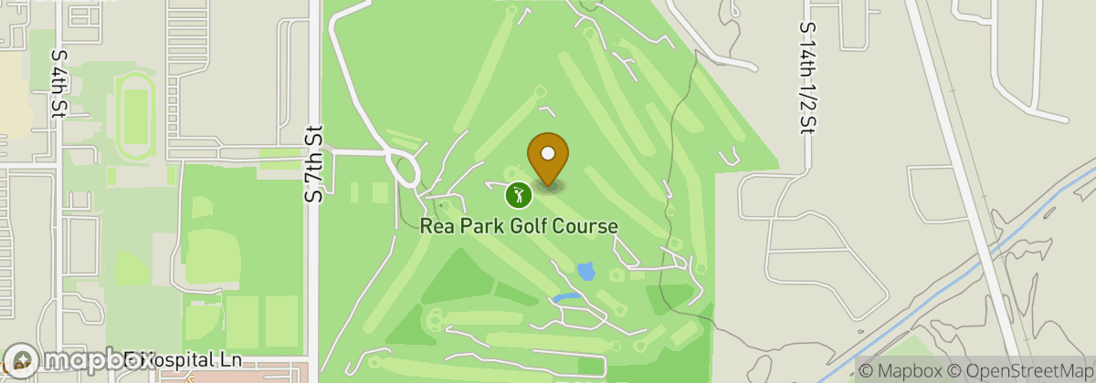 Map location: Rea Park Golf Course