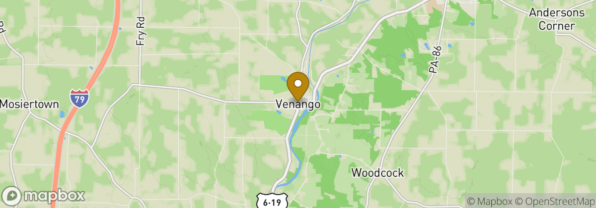 Map location: Venango