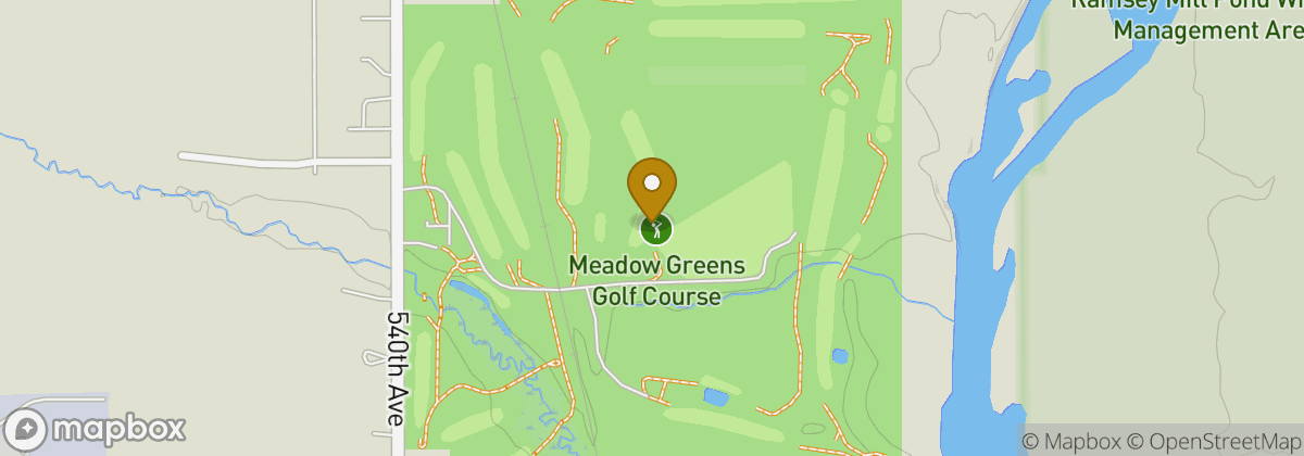 Map location: Meadow Greens Golf Course