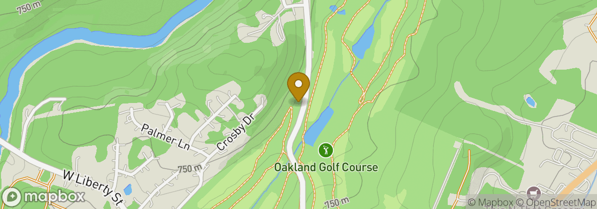 Map location: Oakland Golf Course