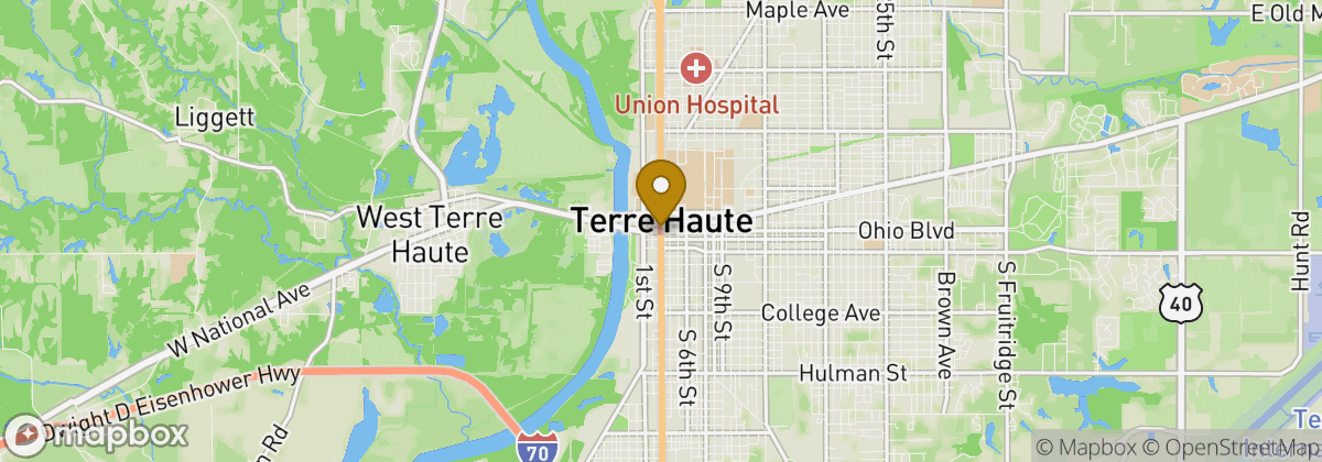 Map location: Terre Haute