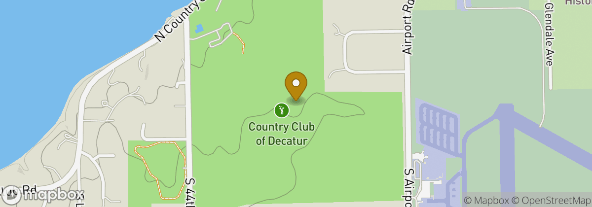 Map location: Country Club of Decatur