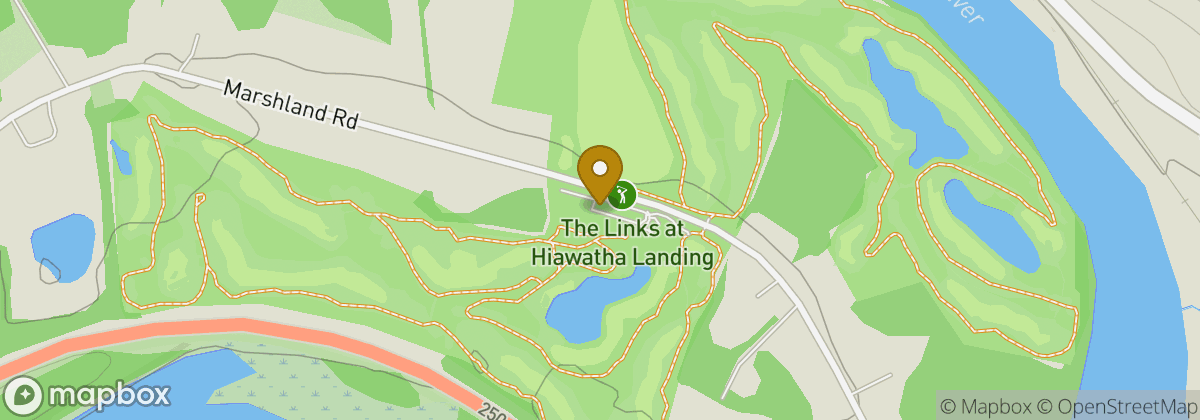 Map location: Links at Hiawatha Landing