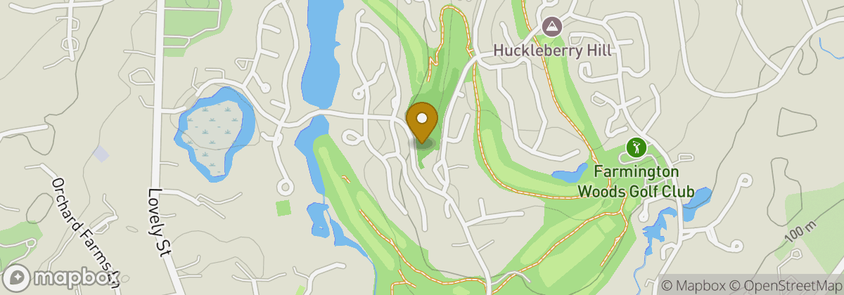 Map location: Farmington Woods Golf Club