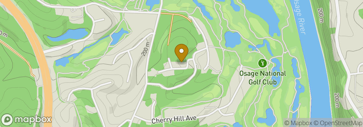 Map location: Osage National Golf Course