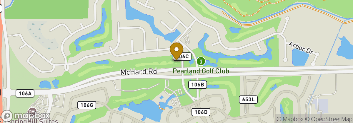Map location: Pearland Golf Club
