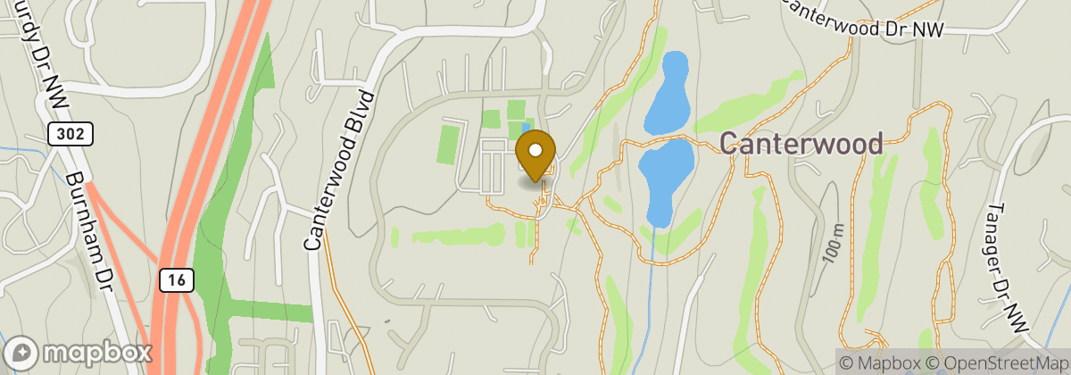 Map location: Canterwood Country Club