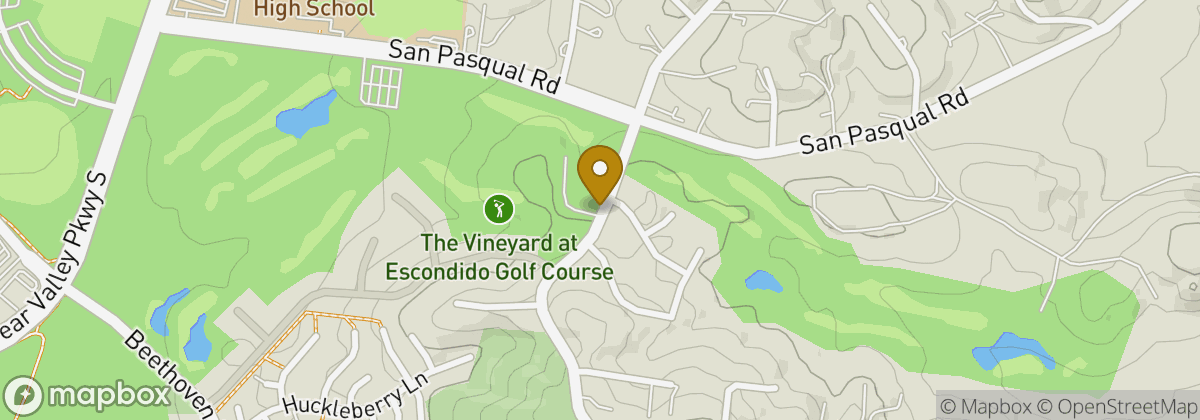 Map location: The Vineyard at Escondido Golf Course
