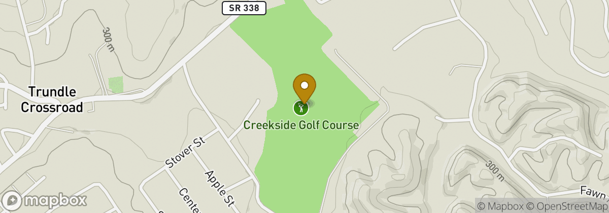 Map location: Creekside Golf Course