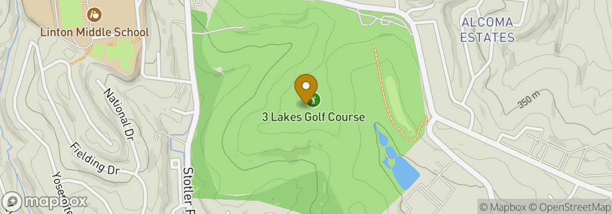Map location: 3 Lakes Golf Course