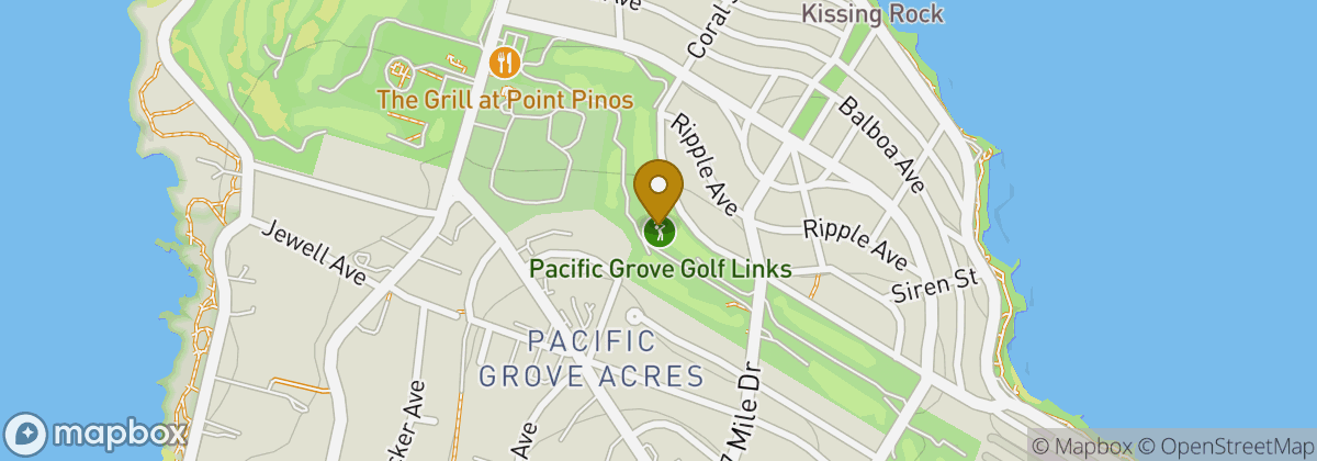 Map location: Pacific Grove Golf Links