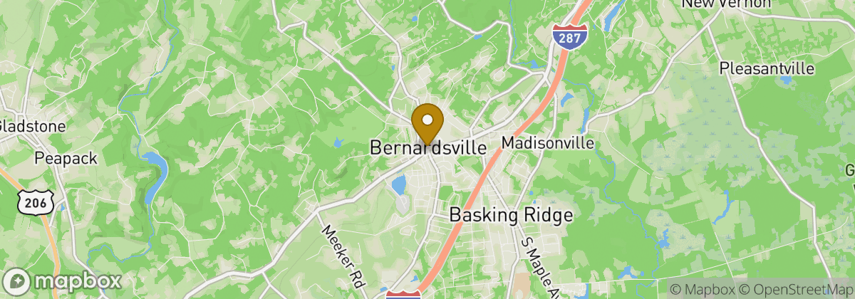Map location: Bernardsville