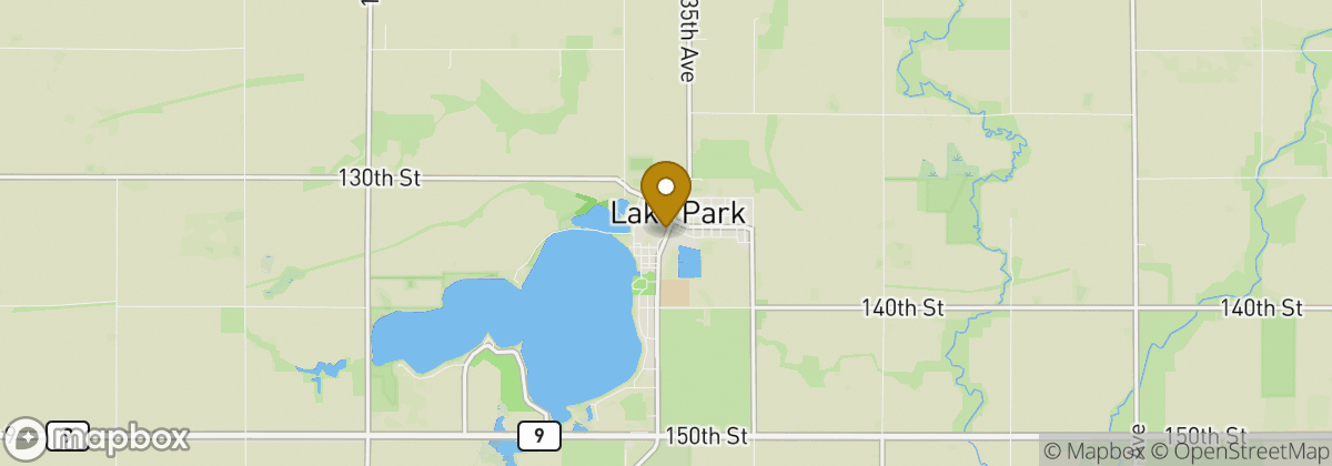 Map location: Lake Park