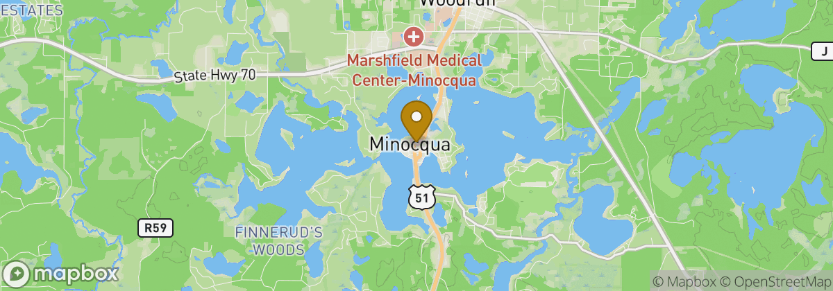 Map location: Minocqua