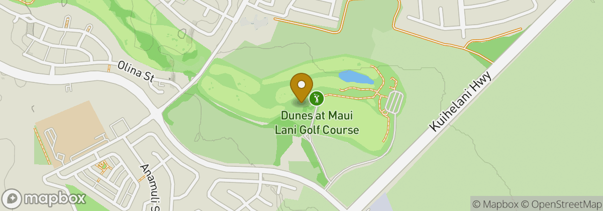 Map location: The Dunes at Maui Lani Golf Course