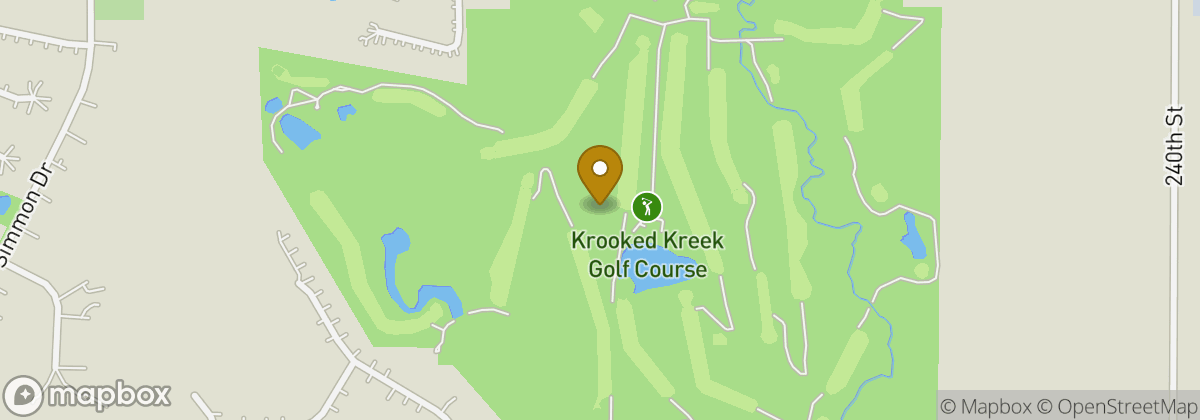 Map location: Krooked Kreek Golf Course