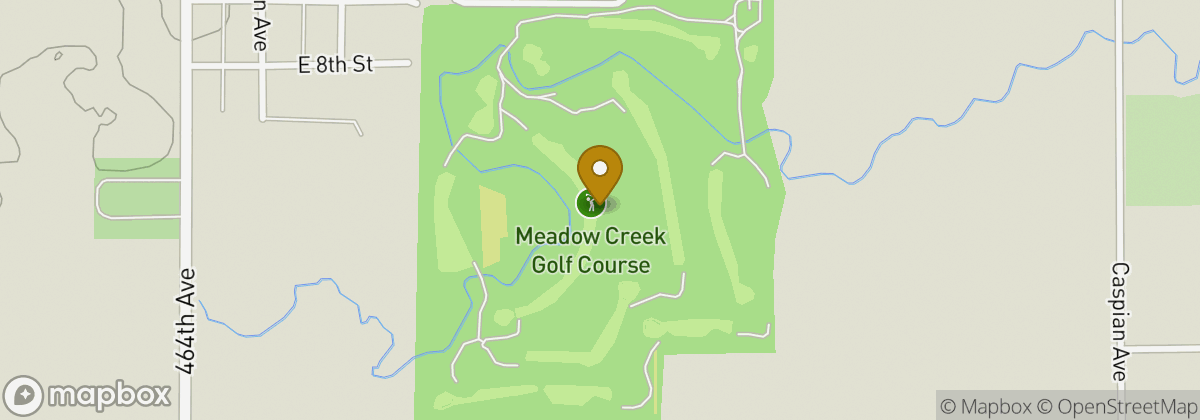 Map location: Meadow Creek Golf Course