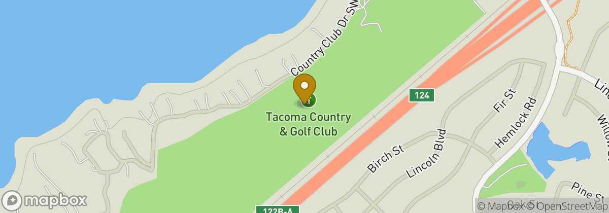 Map location: Tacoma Country & Golf Club
