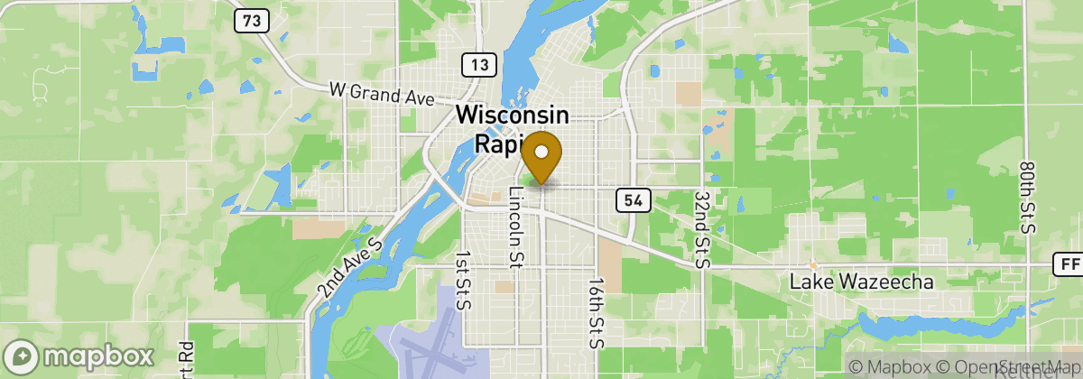 Map location: Wisconsin Rapids