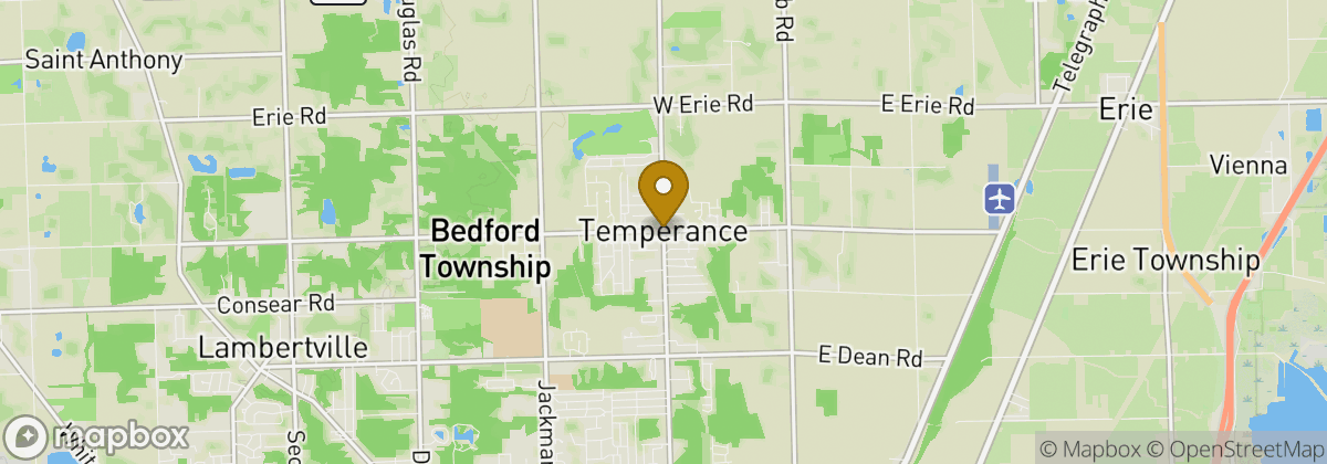 Map location: Temperance