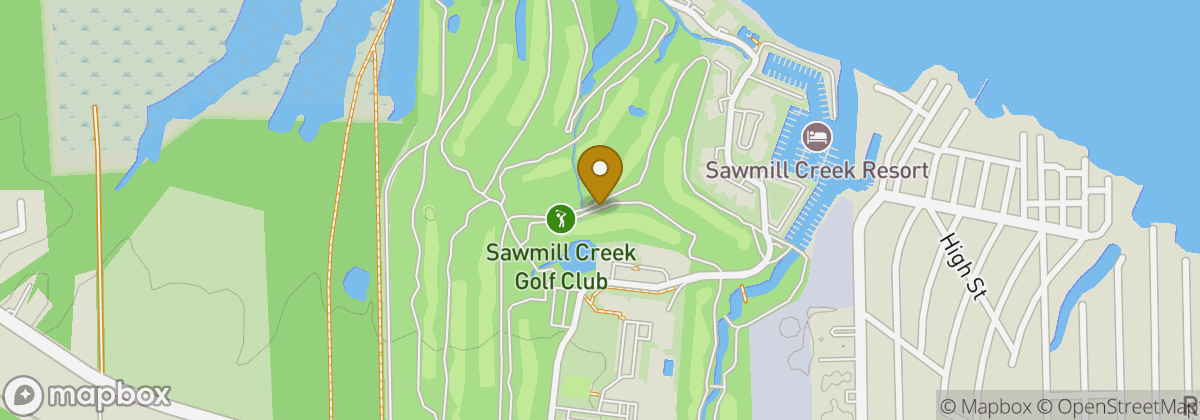 Map location: Sawmill Creek Golf Club