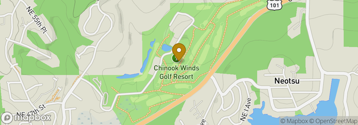 Map location: Chinook Winds Golf Resort