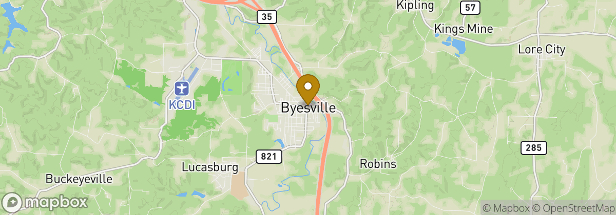 Map location: Byesville