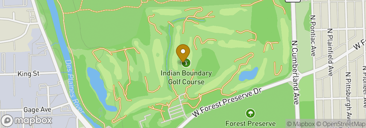 Map location: Indian Boundary Golf Course