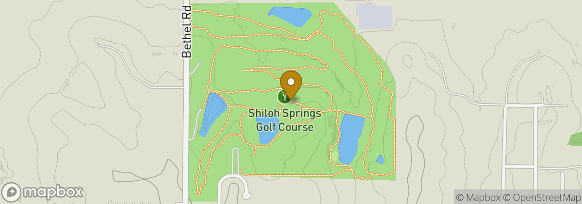 Map location: Shiloh Springs Golf Course