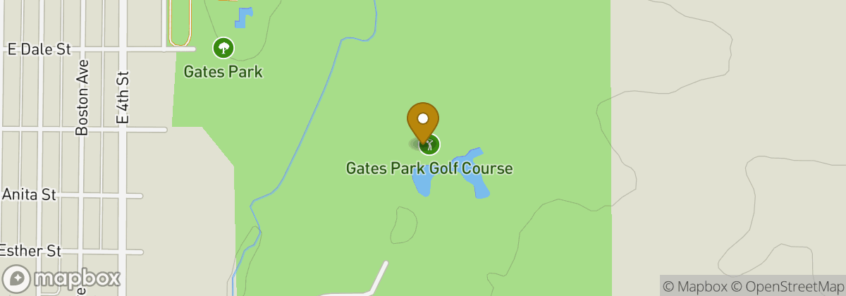 Map location: Gates Park Golf Course