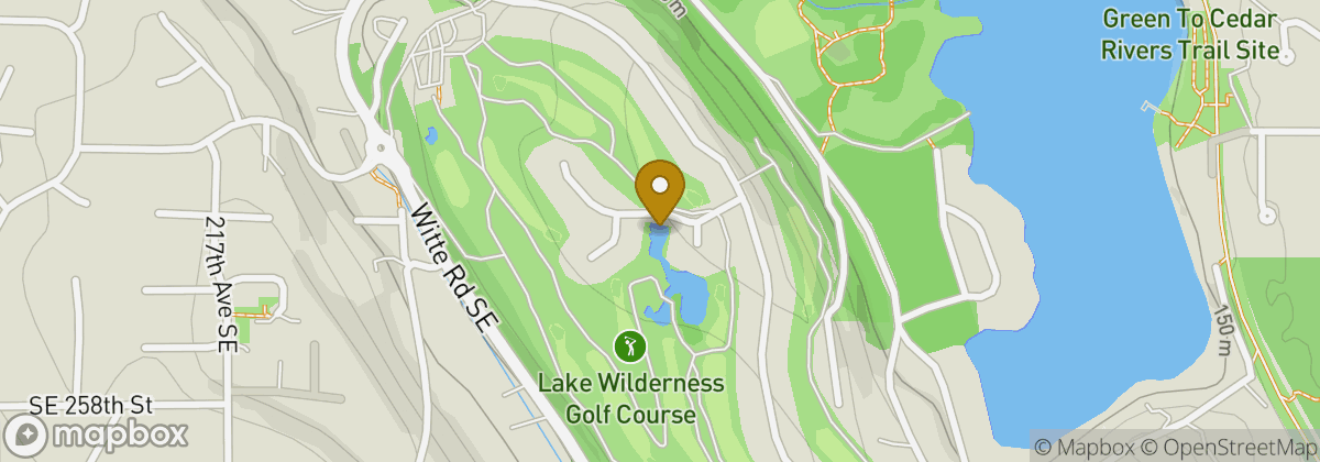 Map location: Lake Wilderness Golf Course