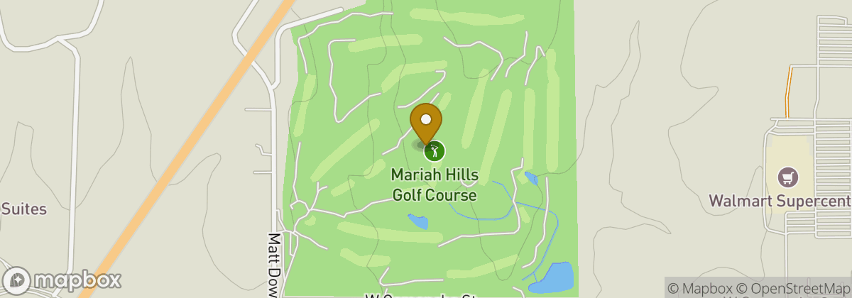 Map location: Mariah Hills Golf Course