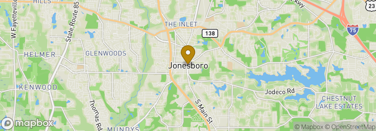 Map location: Jonesboro