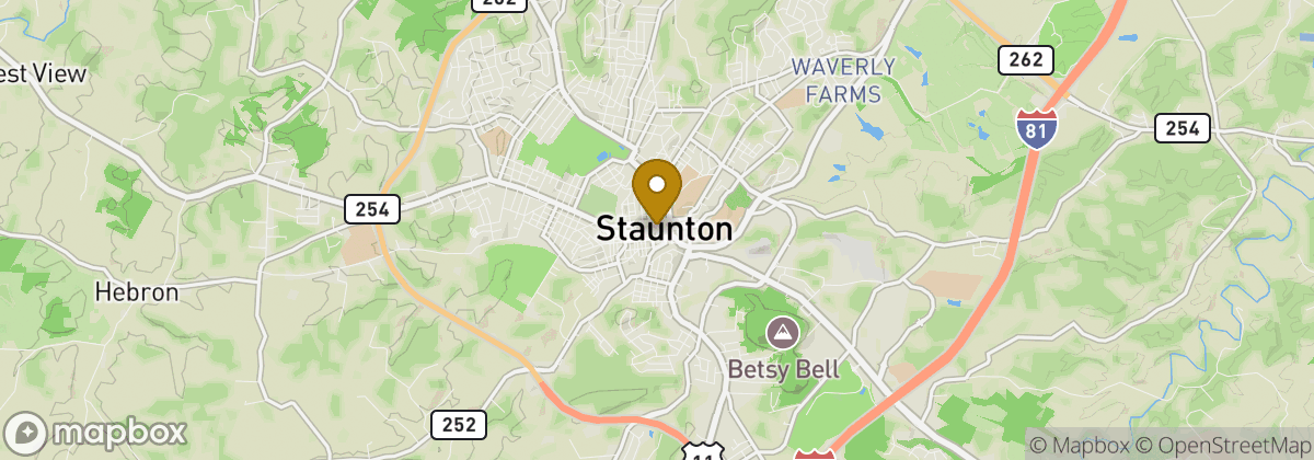 Map location: Staunton