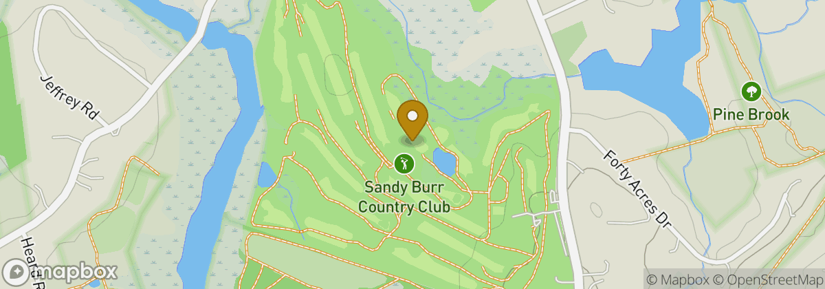 Map location: Sandy Burr Country Club