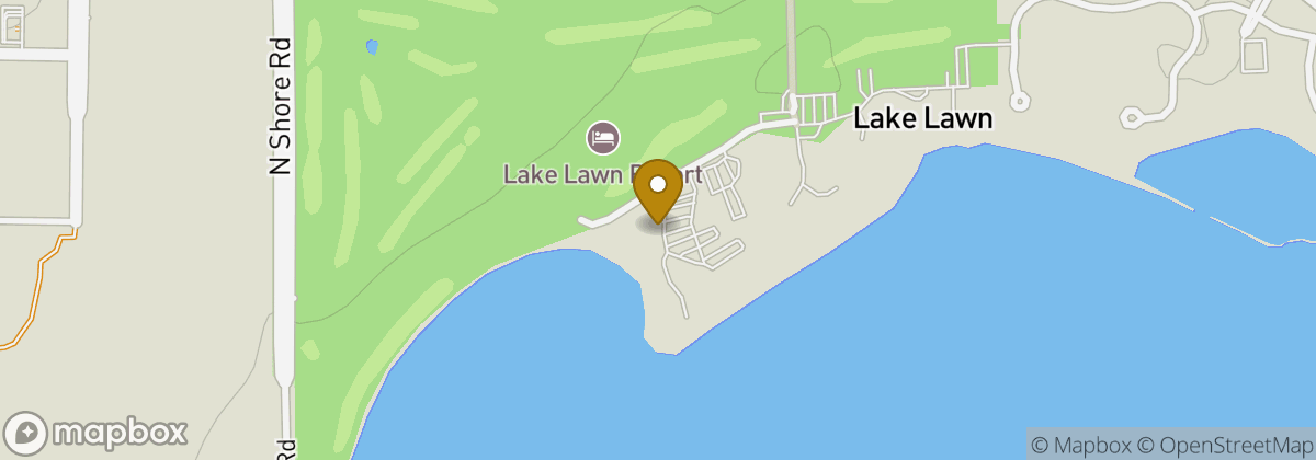 Map location: Majestic Oaks Golf Course at Lake Lawn Resort
