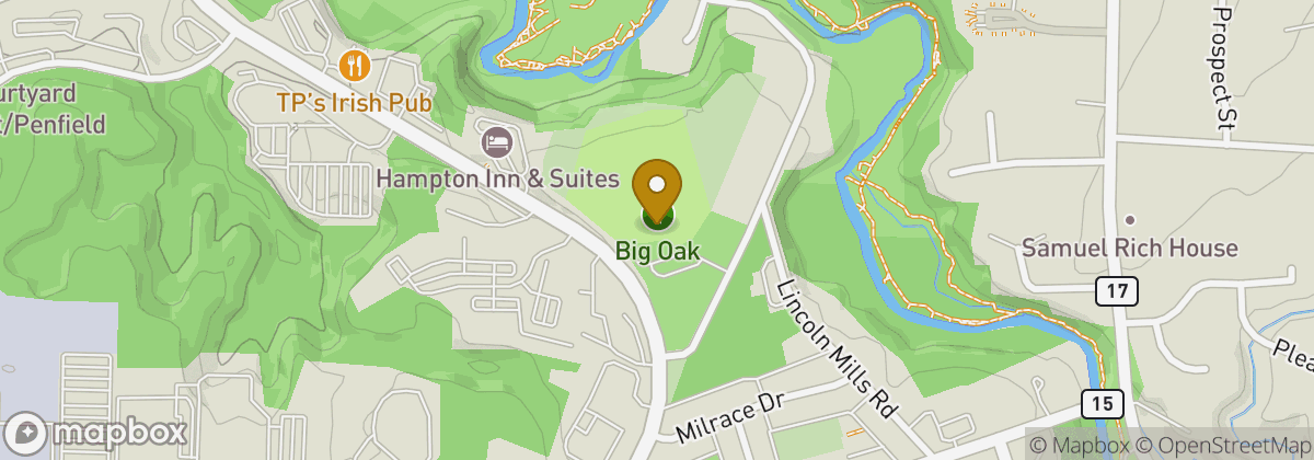 Map location: Big Oak Golf Course