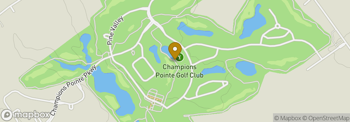 Map location: Champions Pointe Golf Club